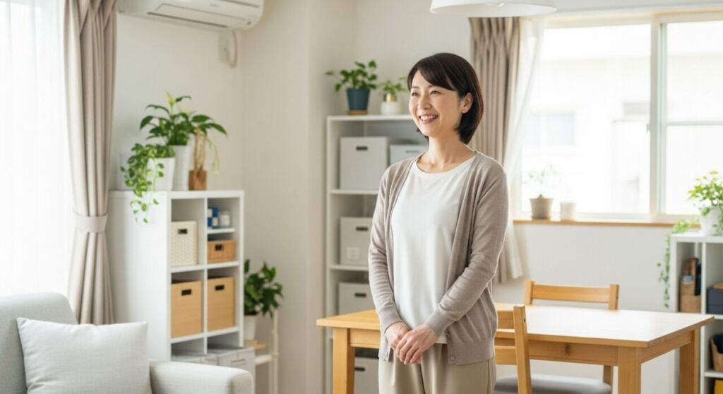 不用品処分後の笑顔のお客様