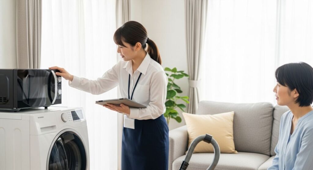 出張買取で査定している様子