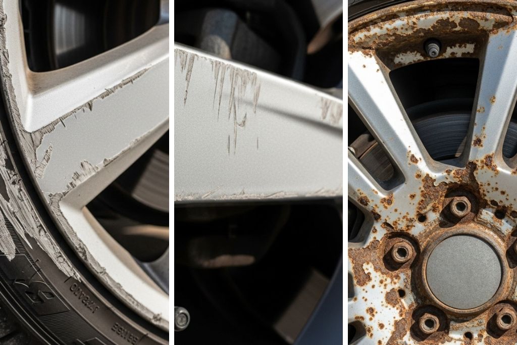 ホイールのガリ傷・擦り傷・腐食