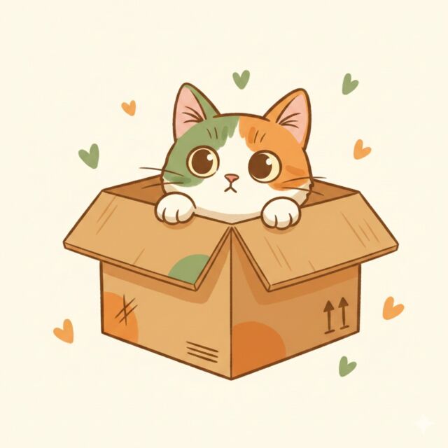 宅配無料回収の寄付猫