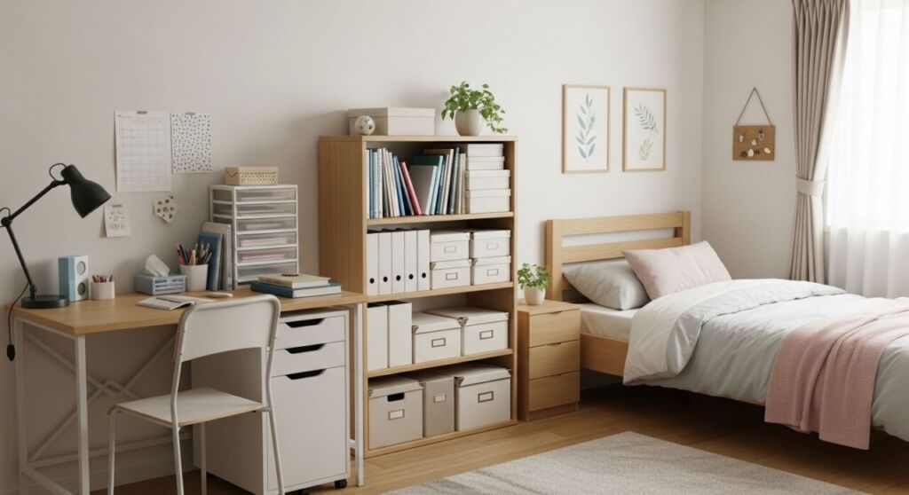 不用品を片付けた後のスッキリした部屋