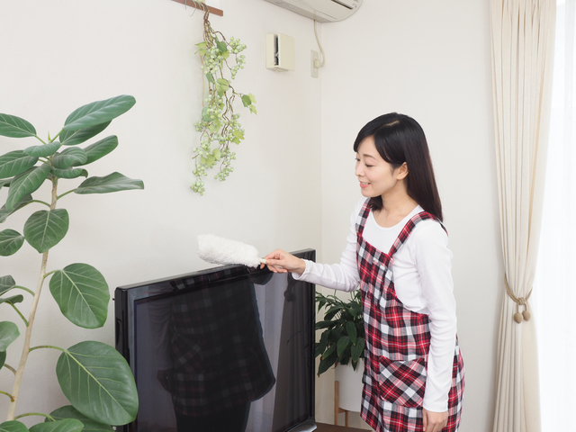 テレビの寿命を延ばすためのお手入れイメージ