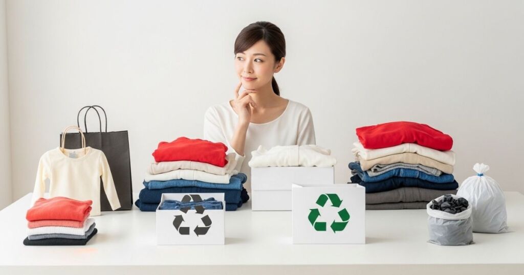 売る・寄付・リサイクル・処分の4つの選択肢