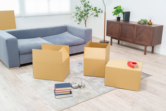 不用品を買取と寄付に仕分けするフローのイメージ